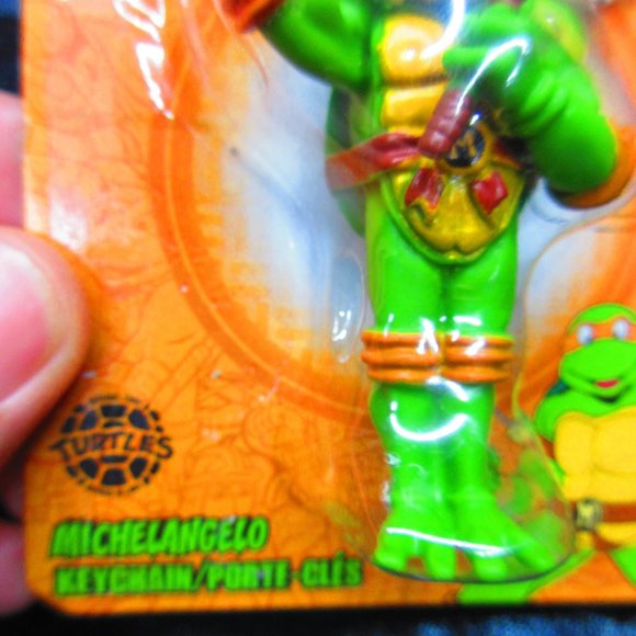 Teenage Mutant Ninja Turtles MICHELANGELO Nickelodeon Keychain Collectible - Picture 4 of 6
